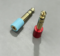 Promotion 6.35 3.5MM adaptateur Audio vidéo adaptateur Audio vidéo en cuivre à vendre personnaliser adaptateur de transformation Audio vidéo pour écouteurs