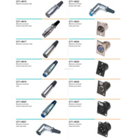 Connecteurs de câble audio XLR mâle 3 broches GTE (isolés en plastique et métal noir) avec bornes Cannon