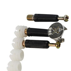 Vis autotaraudeuses métriques à tête cylindrique fendue droite, pré-encapsulées en plastique, pour l'assemblage de placards - Product Image 1