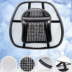 Wholesale Breathable Mesh Car Seat Chair <b>Back</b> <b>Cushion</b> Lumbar Support Brace Pad for Home Office Interior Parts - Product Image 6