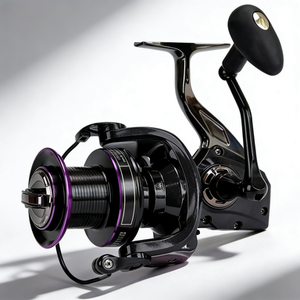 <span class=keywords><strong>Moulinet</strong></span> de pêche en métal avec roulement en acier inoxydable, transmission fluide, lancer longue distance, pour droitier, pêche en mer - Product Image 1