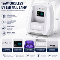 Lampe UV LED professionnelle 126W pour le séchage du vernis gel, avec écran LCD et capteur automatique, pour usage en salon, OEM ODM, certifiée CE, fabriquée en usine