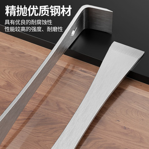 Stainless Steel Pry <b>Bar</b> L Shape Chisel <b>End</b> 1 In Industrial Grade For Construction Woodworking Interior Decoration - Product Image 2