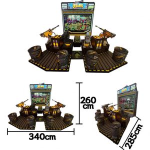 Sky Wolf Team Multi-Player Shooting Arcade <b>Machine</b> Realistic Gun Controllers Immersive Gameplay for <b>Amusement</b> Parks Game Centers - Product Image 5