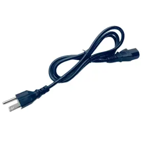 Conector de cable de enchufe de CA de 3 pines estándar americano Cable de extensión de reemplazo de cable aislado de PVC 10A 125V