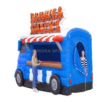 Tienda Inflable con Forma de Auto Personalizada, Tienda Comercial de Palomitas de Maíz para Carnaval, Carpa Inflable Publicitaria para Ferias Comerciales