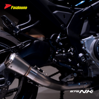 Système d'échappement moto Forsound Factory à prix de gros, type Akrapovic GPSpec, silencieux slip-on pour CFmoto 675NK 675SR