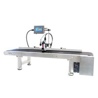 Nueva Impresora de Inyección de Tinta Térmica Semiautomática, Máquina de Codificación Industrial, Impresión de Fecha de Caducidad, Lote, Código QR, Logotipo, Código de Barras, 1 Año de Garantía
