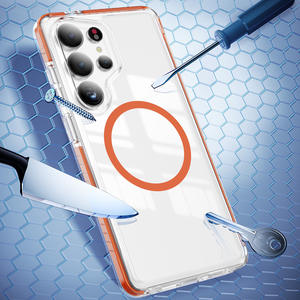 <span class=keywords><strong>Funda</strong></span> Magnética Transparente para Teléfono Móvil S25/S26, con Anillo, TPU+PC, Resistente al Desgaste, N52 - Product Image 3