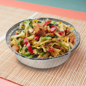 Plateau rond jetable en aluminium de 7, 8, 9 pouces pour friteuse à air, plat en aluminium pour four, doublure de cuisson pour le stockage des aliments, bol en aluminium - Product Image 4