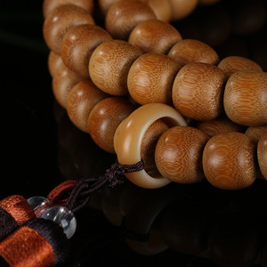 Handmade Jade Bamboo Beads 108 Count Tassel Buddhist Rosary Unisex Religious Ceremony Jewelry Guizhou Origin - Product Image 3