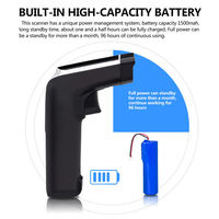 Escáner de Códigos Inalámbrico 2.4G Bluetooth SV1900 con Pantalla, Escáner de Códigos de Barras 1D y 2D con Base de Carga y Transmisión