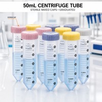 Tube de centrifugation stérile de 50 ml, design imprimé 12 constellations, tubes de centrifugation jetables pour la collecte d'échantillons en laboratoire