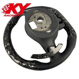 Volante Deportivo de Fibra de Carbono Forjado Personalizado con Levas de Cambio LED para Volkswagen MK6 GTI Golf 6 7 MK5 MK8 Jetta Tiguan Scirocco - Product Image 3