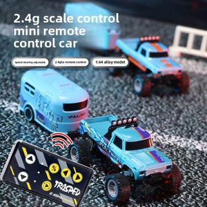 1:64 Scale Speed Monster Truck New Off-<b>Road</b> Mini Remote Control Car Alloy Cool Lights Shock Absorption RC - Product Image 1