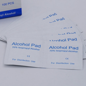Toallitas de <span class=keywords><strong>Alcohol</strong></span> Isopropílico al 70% Envasadas Individualmente, 100 Unidades, para Limpieza de Botellas de Medicamentos y Boca - Product Image 3