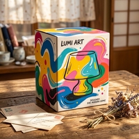 Boîte lumineuse LED personnalisée avec impression de logo sur papier, conception gratuite, emballage pour ampoules LED