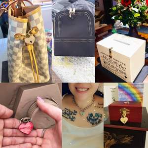 2025 सबसे ज्यादा बिकने वाले नए उत्पाद लाल रंग जिंक मिश्र धातु बैग सुरक्षा लॉक गिफ्ट पैडलॉक - Product Image 3