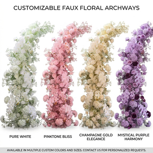 Fleurs artificielles blanches en soie de type Gypsophile pour bouquet de mariage, arrangement floral DIY - Product Image 2