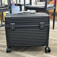 Valise de transport à roulettes avec couvercle rabattable, cadre en aluminium, 18-20 pouces, petite valise de photographie, bagage à main, trolley, equipaje mano