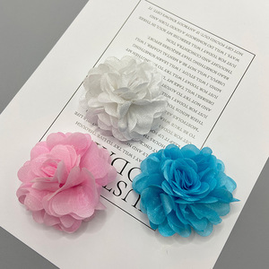 Rosas y Camelias Artificiales de Tela de 5 cm Tejidas a Mano para Ropa, Horquillas, Pendientes, Broches, Zapatos, Bolsos, Venta al por Mayor - Product Image 3