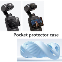 Étui de protection pour DJI Osmo Pocket 4, housse en silicone souple avec protection d'écran et de micro, accessoires anti-rayures pour Pocket 4