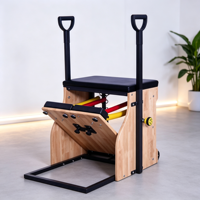 Chaise Wunda en bois de chêne durable pour Pilates, Yoga, Fitness, Musculation et Exercice