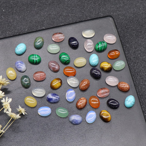 HZ Ccharms Gemstone Multi <span class=keywords><strong>Stone</strong></span> Egg Shape Gemstone Cabochon para hacer collares Cristales - Product Image 1