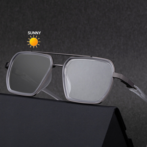 Occhiali da <span class=keywords><strong>Sole</strong></span> KAJILA con Logo Personalizzato, Doppio Ponte, Aste a Molla, Fotocromatici, Anti Luce Blu, UV400 per Uomo - Product Image 2