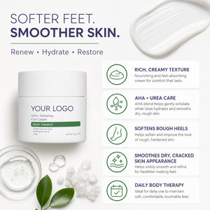 <span class=keywords><strong>Crème</strong></span> réparatrice hydratante OEM AHA+ pour les pieds, adoucit les peaux rugueuses et gercées, améliore l'état des mains et des pieds - Product Image 4