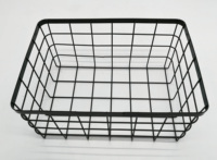 Groothandel Vierkante Vorm Op Maat Gemaakte Mandjes IJzerdraad Metalen Opbergmand voor Thuis Woonkamer Goedkoop Populair