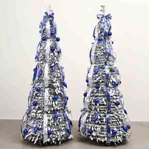 Árbol de Navidad Plegable a Precio de Fábrica, 1.2m/1.5m/1.8m/1.9m/2.1m, Árbol de Navidad Retráctil con Luces - Product Image 1