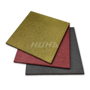 GuangDong <span class=keywords><strong>HUHA</strong></span> 50*50cm alfombrillas de goma EPDM para suelo impermeable al aire libre patio azulejos para niños jardín de infantes - Product Image 3