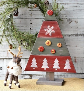 Albero di Natale in <span class=keywords><strong>Legno</strong></span> di Pino Lucidato su Pallet - Decorazione Domestica in Stile Antico Europeo - Product Image 5