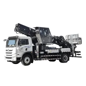 JIUHE Telescopic Aerial Platform Truck 30m 38m 45m High Altitude Working Platform Truck