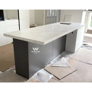 אפור Calaccatta קוורץ חומר טוב באיכות מטבח יהירות קוורץ אבן השיש - Product Image 5