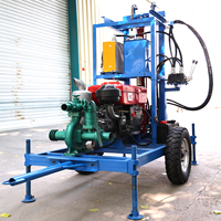 Machine de forage de puits d'eau portable haute efficacité 200 m, livraison gratuite