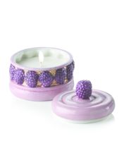 Pot à bougie en céramique en forme de gâteau avec couvercle, décoratif, motif perles de raisin, pour décoration intérieure, cadeau, vente en gros, ODM