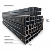 Pipa Baja Persegi dan Persegi Panjang SHS RHS ASTM A500 20x20 hingga 1200x1200mm 12M 6M untuk Rangka Bangunan dan Mesin, Pipa Persegi Dilas