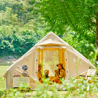 Tente familiale gonflable légère à installation instantanée pour le camping, dômes gonflables, résistante à l'eau, avec pompe, abri portable quatre saisons en Oxford
