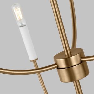 9 - Light <span class=keywords><strong>Dimmable</strong></span> cổ điển truyền thống nến Đèn chùm Vàng phòng ăn đơn giản hiện đại tối giản ánh sáng mặt dây chuyền - Product Image 6