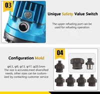 Máquina perforadora portátil OEM MHP-20 MHP-25 para acero angular, canal, hierro plano, brazo transversal rápido, taladros de impacto hidráulicos