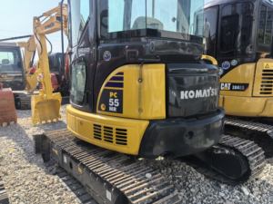 Miniexcavadora Usada Komatsu PC55MR de 6T/5.5T, Fabricada en Japón, 5500kg, 560 Horas, Bomba y Motor Alemanes Incluidos, con Certificado CE, Video Disponible - Product Image 3