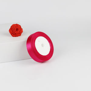 รีลริบบิ้นผ้าซาตินโพลีเอสเตอร์แบบม้วนด้านเดียว3/4 "สีทึบสำหรับริบบิ้นกุหลาบ - Product Image 3