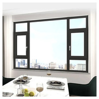 Ventanas Fijas de Aleación de Aluminio CBMmart para Dormitorio, Doble Acristalamiento, Aislamiento Térmico, Ahorro de Energía, Insonorizadas, Ventana Corredera de Vidrio Low-E
