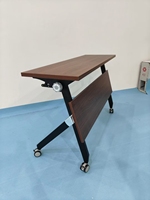 Table de formation pliable au design moderne, très prisée des jeunes, grande et petite, mobilier de bureau, salle de réunion, en métal blanc