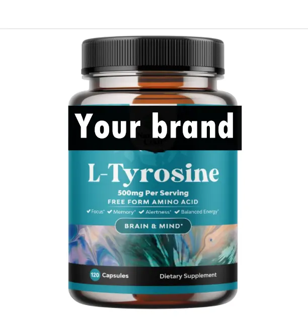 L Tyrosine 500Mg Capsules-Aminozuur Voedingssupplement Voor De Gezondheid Van De Hersenen