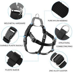 Harness Anjing yang Dapat Disesuaikan, Lembut, Nyaman, Kontrol, Desain untuk 2 Anjing, Bebas, Tanpa Tarik - Product Image 2