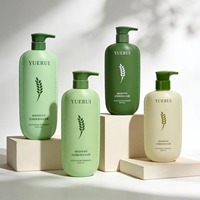 Bouteilles plates personnalisées en PEHD pour shampoing et après-shampoing 300ml 400ml 500ml 750ml – Ensemble de flacons vides pour soins capillaires
