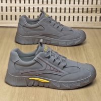 Chaussures de travail décontractées pour hommes, respirantes, antidérapantes et résistantes à l'usure, pour la protection des travailleurs sur les chantiers